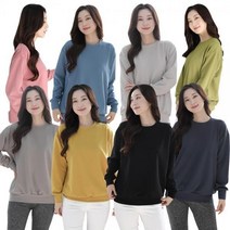 무지 맨투맨 오버핏 티셔츠 남녀공용 박스티 루즈핏 긴팔 빅사이즈 웜톤 쿨톤 커플