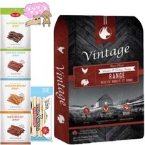 [냥냥멍멍이]빈티지 오븐프레쉬 변냄새 감소 저알러지 강아지 사료 2.27kg 싱가폴 육포 2개와 ANF 물소 밀크 스틱껌 추가 증정, 오리가슴살, 27P, 치킨&칠면조