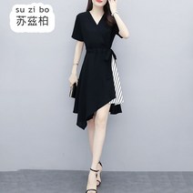 여성의류원피스 뱃살가리기 슬림핏 신 유럽풍 작은 왜소 155 여름옷 코디 키커 보이는 360792004