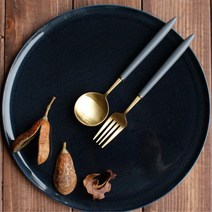 아이스크림용 밀빵용 골드티스푼포크 마카롱전문점용, 디저트스푼 비타민, 1개