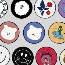 (MD픽 스마트톡) BEST 원형 스마트톡 (플라톡) 경고마크 스마일:일반형 화이트, 1개, 색상