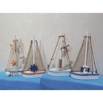 네츄럴 미니배모형 4 스타일 셋트 / 여름 인테리어소품 / 계절 장식품 / 미니어처 배모형