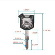 오토바이자물쇠 보조키 혼다 오토바이 블랭크 키 언컷 블레이드 블랙레드 PCX 125 SCR100 WH110 150 125, 1 pcs blue left