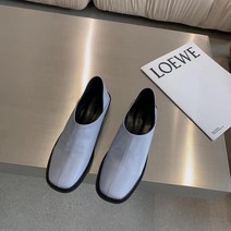 여성신발 스퀘어 스티치 절개 로퍼 플랫 단화슈즈 (4color)