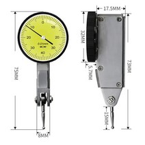 두께측정기 다이얼게이지 표시기 디지털 0127mm05 0254mm 001mm 미니 마그네틱베이스 홀더 캘리퍼 측정 도구 캘리퍼스, 5.dial test indicator