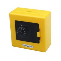 소형금고 중형 지폐 보관함 가정용 차량용 가운터 미니 개인 휴대용 돈 상자 암호 돼지 저금통 조합 잠금, 04 YELLOW