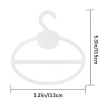 논슬립 옷걸이 10pcs 원형 모양 다기능 스카프 벨트 넥타이 옷 디스플레이 1세트, 2-20pcs-13.5cm