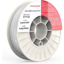 YESWELDER 비가스 연강 (0.8φ* 4.5kg) Mig 용접 가스리스용 플럭스가 들어 있는 와이어 E71T-GS/10LB-0.8, 01 10LB-0.8φ-4.5kg