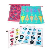 순면 칼라 예쁜 키친 주방용 답례품 유치원 핸드 고리 행주 타올 타월 수건 1P 벌크, 선택03. 가방 (핑크)