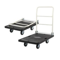 (대)사무실 저소음 접이석 검정 사각대차 운반구 택배창고 운반카트 핸드카, 검정사각대차대