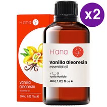 Hana Vanilla Oleoresin Essential Oil 1.02 Oz 하나 바닐라 올레오레진 에센셜 오일 30ml 2팩