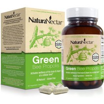 NaturaNectar Natural Green Bee Propolis 내추라넥타 내추럴 그린 비 프로폴리스 60베지터블 캡슐