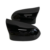 백미러 커버 캡 카본 파이버 룩 블랙 bmw용 BMW F25 X3 F26 X4 F15 X5 F16 X6 2014-2018 용, 02 1 set Bright black