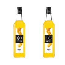 동서 식품 1883 망고시럽 1000ml 스무디 칵테일 홈카페 에이드, 2개