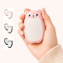 가드릭 곰돌이 휴대용 충전식 손난로 4000mAh 미니 주머니 전기 핫팩, 브라운, S37 대표사진