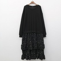 이지인이지 편한 데일리 달마시안 도트 캉캉 롱원피스 임부복 빅사이즈