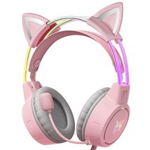 ONIKUMA 컴퓨터 유선헤드셋, 핑크, X15PRO