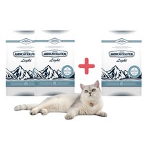 2+1 고양이 모래 아메리칸솔루션 라이트 로키퓨어 고양이 사막화방지 응고력 흡수력좋은 무향 고양이 벤토나이트모래 6kg x 3봉
