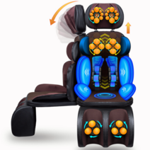 Apnoo 분리형 안마의자 에어스트레칭 전신 마사지 온열 안마매트+다리 종아리 발 안마기, PU-SL-610(블랙)