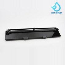 코코스 강화유리 일자선반, 13 블랙 + 블랙