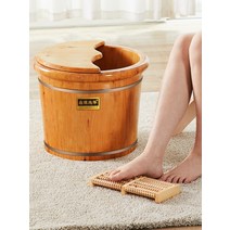 족욕기 습식 원목편백나무 삼나무 발목욕 30cm가정용, 06.30cm 라운드 엣지 + 족욕 파우더