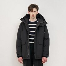 파렌하이트 블랙 구스 다운 후드 파카 DD6504