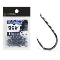 금호조침 감성돔 블랙니켈 바늘 낚시바늘 100개입 1호 2호 3호 4호 5호 6호 7호 8호 9호 10호, 1개