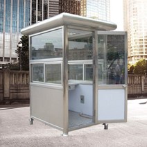 주차부스 이동식초소 경비실 보안 학교 부스 주차장, 그레이 B /  2x2x2.4m