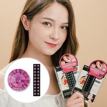 와사비네코 귀지압패치 쥬얼리 스톤 크리스탈 귀침 이어 테라피 스티커, 푸시아20pcs_M(3.0mm), 1set