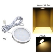 탑기어 면발광 LED 원형등 노출형 캠핑카 실내등 12v 3000K, 1개