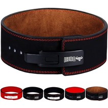 IBRO 파워 리프팅 벨트 웨이트 역도 복압 허리 보호 밴드 데드리프트 스쿼트 보디빌딩, M, 13mm 블랙