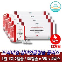 이마트 고순도 상어연골 어류 칼슘 플러스 수유부 칼슘제 노인 50대 60대 70대 80대 남성 여성 남자 여자 관절에좋은 영양제, 4박스