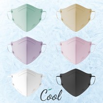 헬스키퍼 쿨 (Cool) 여름용 컬러 마스크 숨쉬기 편한 (20매 박스 단위) 새부리형 국내생산 마스크, 베이지 20매, L(대형)