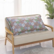 올뎃홈 등쿠션 헤드쿠션 큰베개 대형쿠션 침대 소파 등받이 순면 솜포함 100x60 5종택1, 루시-핑크