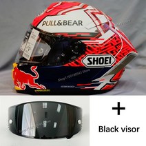 쇼웨이 헬멧 쇼에이 바이크 홍진 클래식 오토바이 풀페이스 오토바이 헬멧 X14 마르케즈 레드 Ant 라이, 02 black lens