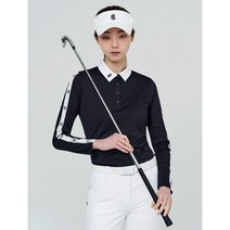 [빈폴골프] [NDL라인] 여성 블랙 시그니처 칼라 티셔츠 BJ2141L415