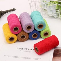 색실 2mm 마크라메 매듭공예실 스트링아트 재료 컬러 펠트실, 레드