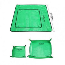 튼튼한 바닥 매트 카펫 러그 실용 다기능 꽃 냄비 녹색 분재 즙이 많은 Foldable Potting Tarp for Plant, [01] M