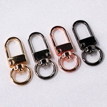 열쇠고리(사각링) 33*11mm 무니켈도금 [1개 100개], 100개, A급_골드