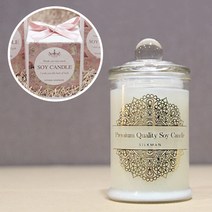 비단장이 프리미엄 아로마 소이캔들 원형기둥, 포장추가/우드심지, 체리블러썸, 150ml