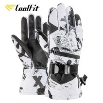 coolfit 남자 여자 스키 장갑 ultra, Blue white