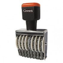 green 도장 넘버링 고무4mm 12단