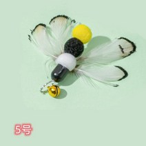 고양이 장난감 용품 애완 동물 제품 시뮬레이션 곤충 깃털 교체 머리 섬세한 고양이 장난감 막대 나비 헤드 신제품 973bEA4e1, 05 5