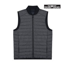[뱅뱅] 공용 시보리넥 경량 구스다운 베스트_차콜_CEE62688