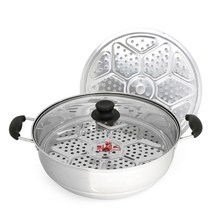 인덕션 잔치팬 34cm /스텐 찜냄비 찜기 찜통 찜솥, 상세페이지 참조