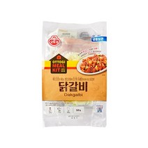 오뚜기 밀키트 닭갈비 간편식 가정대용식 520G HMR 캠핑음식, 1개