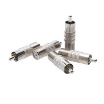Cctv4Less RCA Male to F Female Coax Audio Adapter Connector Coaxial Cable 검정 케이블 인터페이스암수 어댑터 젠더 가성비, 10