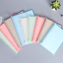 와우샵 칼라 폴더 20공 26공 다이어리 커버, 20공 A5 그린+줄눈 속지 30매