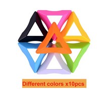 컬러 큐브 스탠드 품질 스피드 매직 플라스틱 베이스 홀더 교육용 학습 완구 J0439 10 개, [08] Random color x10pcs
