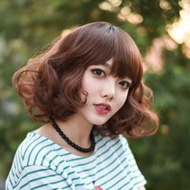 단발 웨이브컬 여자가발 통가발 추천 롤리팝, 통가발 롤리팝 LK3936, 30라이트브라운